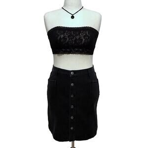 Style & Co NWT Black Wash Mini Jean Skirt Women Various